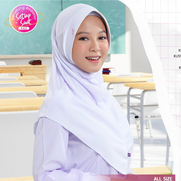 Rabbani Kerudung Sport - Hijab Sprot Murah Rabbani - Kerudung Instan Rabbani Hitam Putih Abu - Kerud