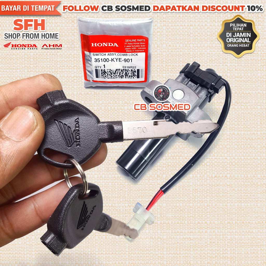 Kunci Kontak GL Pro Neotech Switch Kontak GL Pro Newtek Ignition Switch GL160 GL Max Neotech Origina