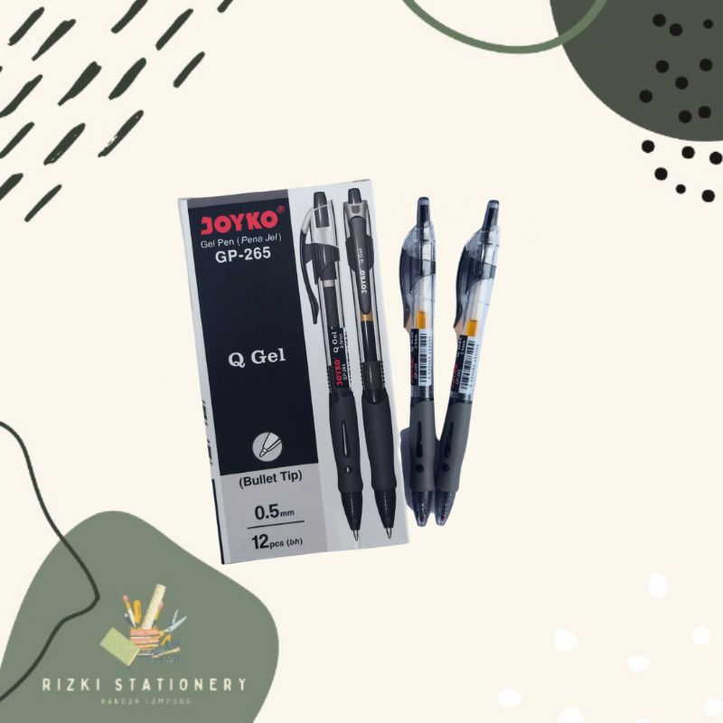 

(1 kotak) Pena Gel Pen Joyko Q Gel GP 265 0.5mm