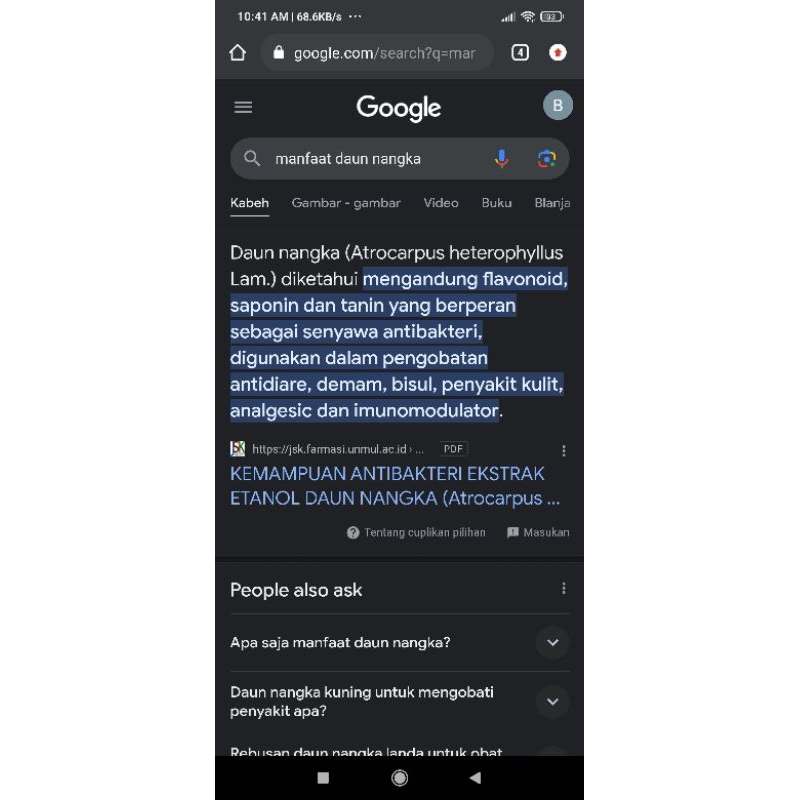 

Daun nangka segar 30 pcs