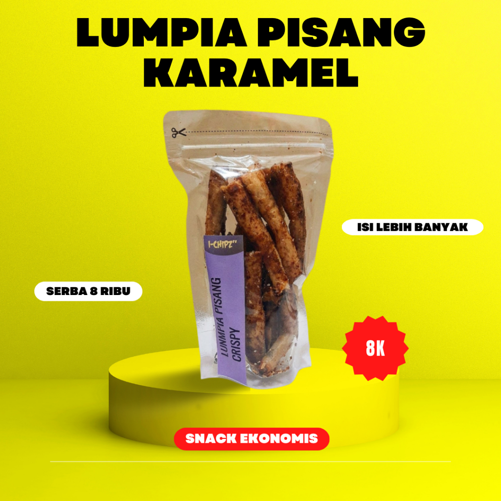 

Lumpia Pisang Karamel Manis Legit Murah
