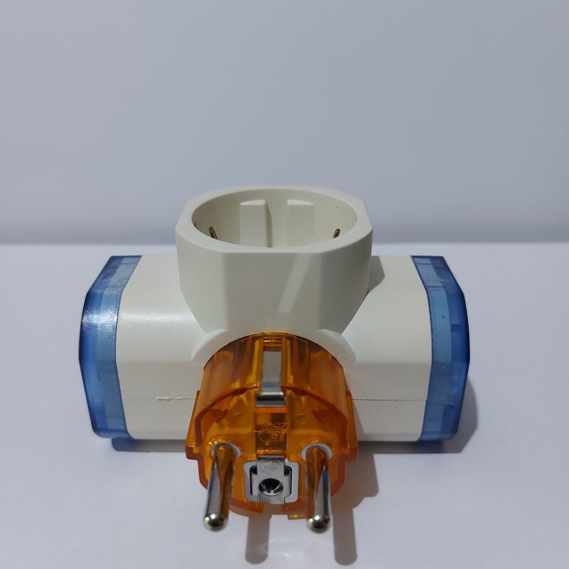 Vyba T Arde Cabang 3 Lubang Steker Tee Multi Stop kontak  Vyba