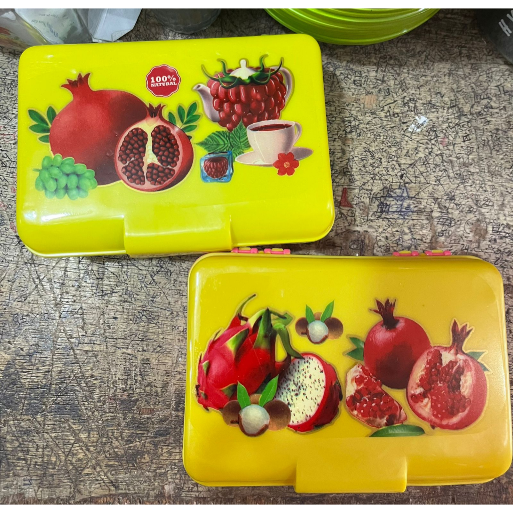 Tempat Bekal Plastik / Souvernir Kotak Makan / Tempat Makan Anak / Kotak Bekal Sekolah
