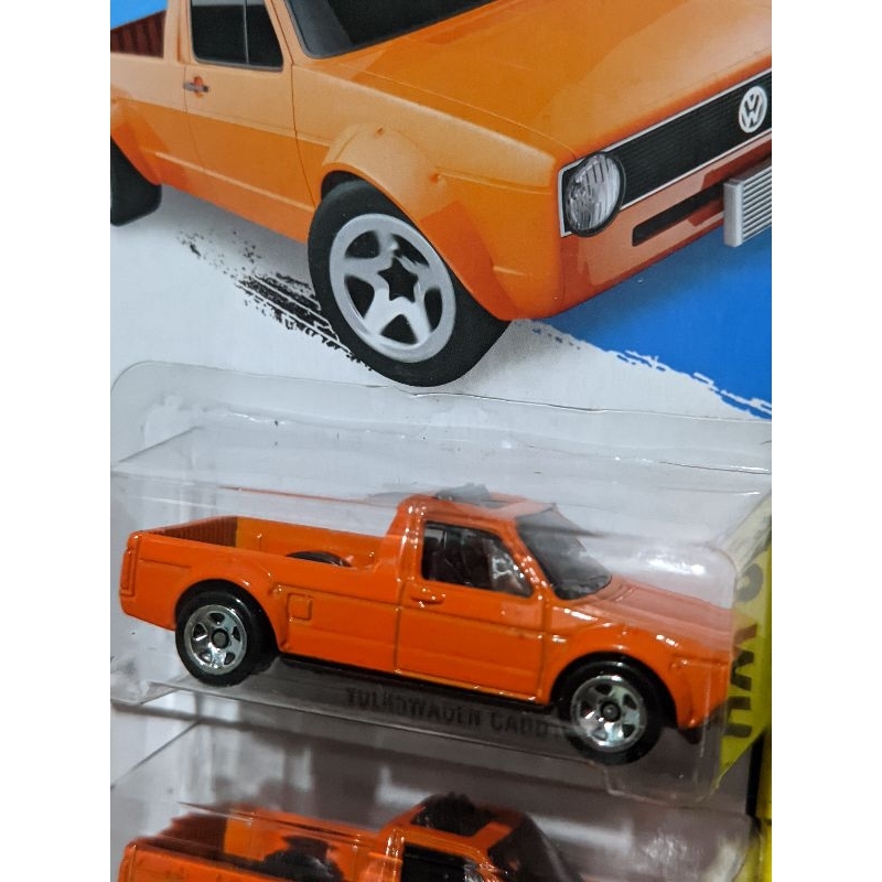mainan diecast hotwheels hot wheels hw volkswagen vw caddy orange oren