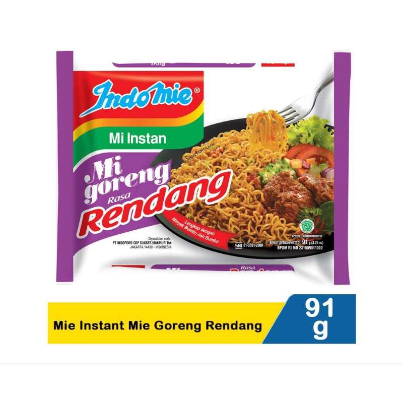 

5pcs Indomie rasa Rendang