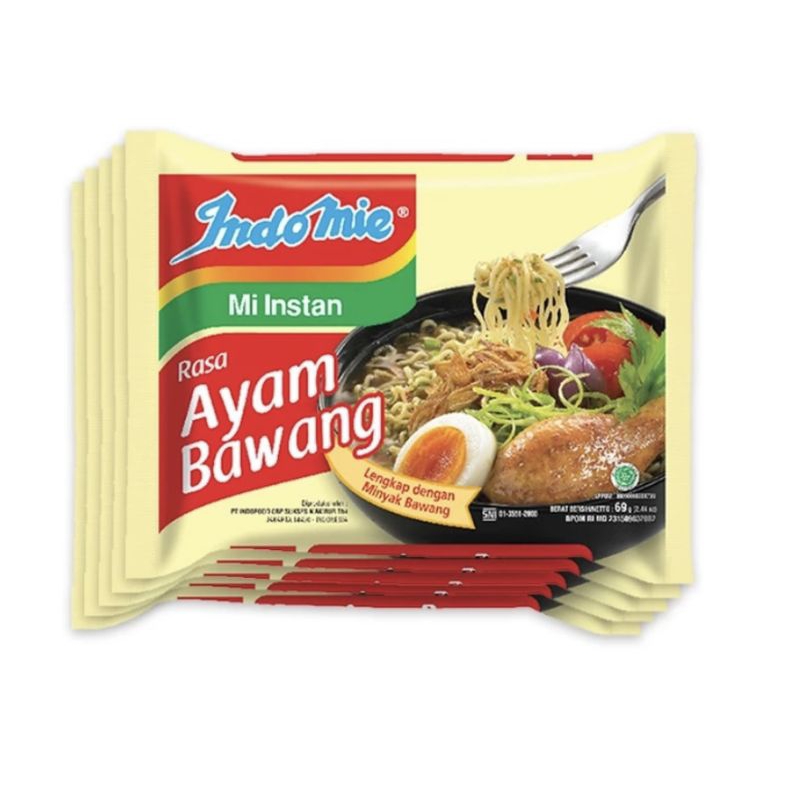 

Indomie Kuah Ayam Bawang 5 Pcs/ 10Pcs