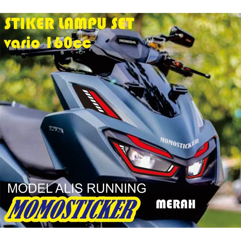 stiker lampu vario 160cc