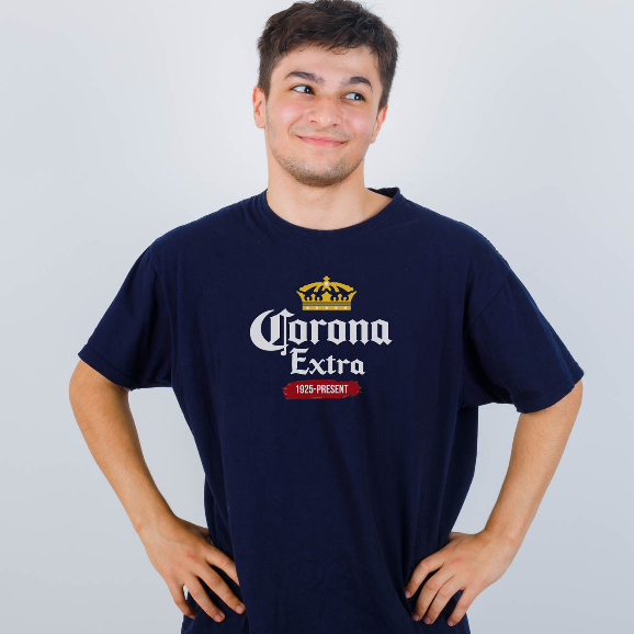 Kaos CORONA EXTRA Beer 100% cotton t-shirt Premium Grade