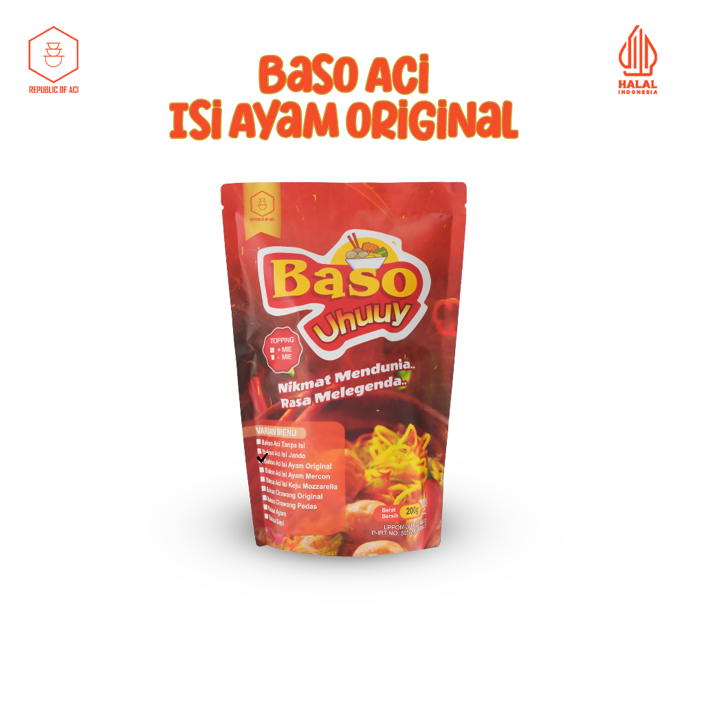 

Republic Of Aci | Baso Aci Uhuuy Varian Isi Ayam Original