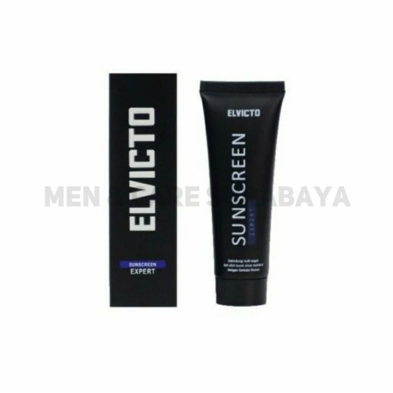 ELVICTO SUNSCREEN EXPERT WITH SPF 50 PA +++ ( Sunscreen Wajah Muka Pria )