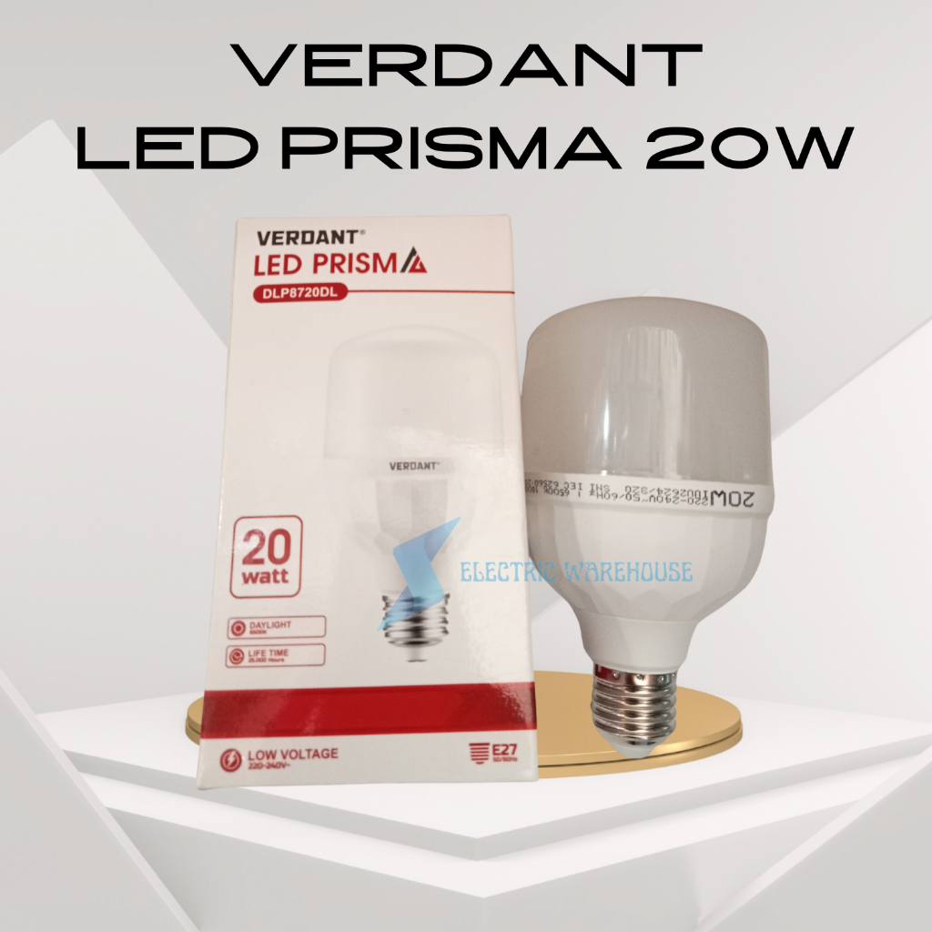 VERDANT LAMPU LED BULB PRISMA 20 W PUTIH