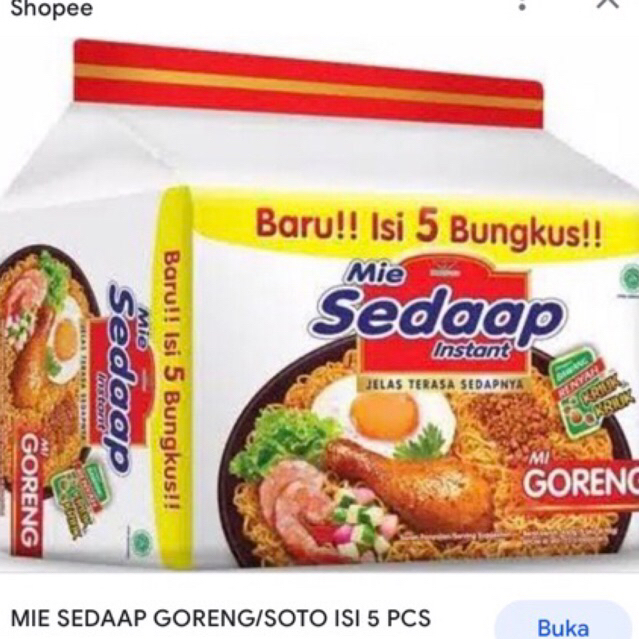 

Mie Sedaap Goreng/Kuah 5 pcs diskon 50%