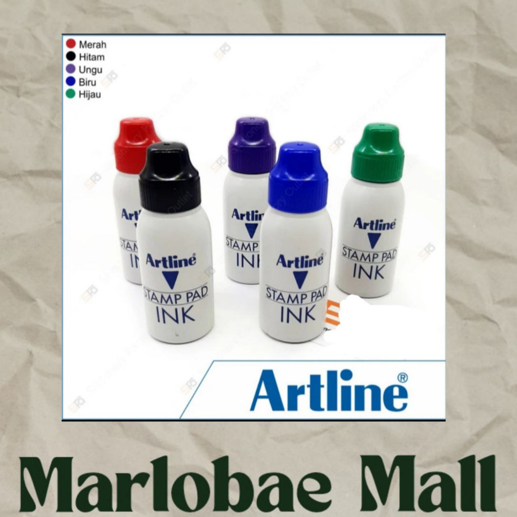 

refill tinta stampel artline 50 ml warna merah