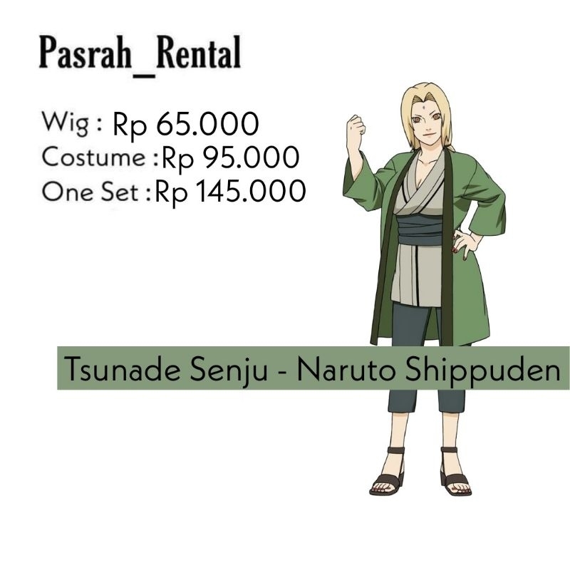 SEWA RENTAL KOSTUM / COSPLAY TSUNADE SENJU