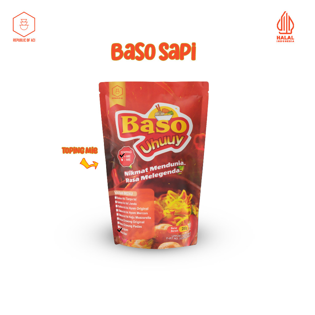 

Republic Of Aci | Baso Aci Uhuuy + Mie Varian Baso Sapi