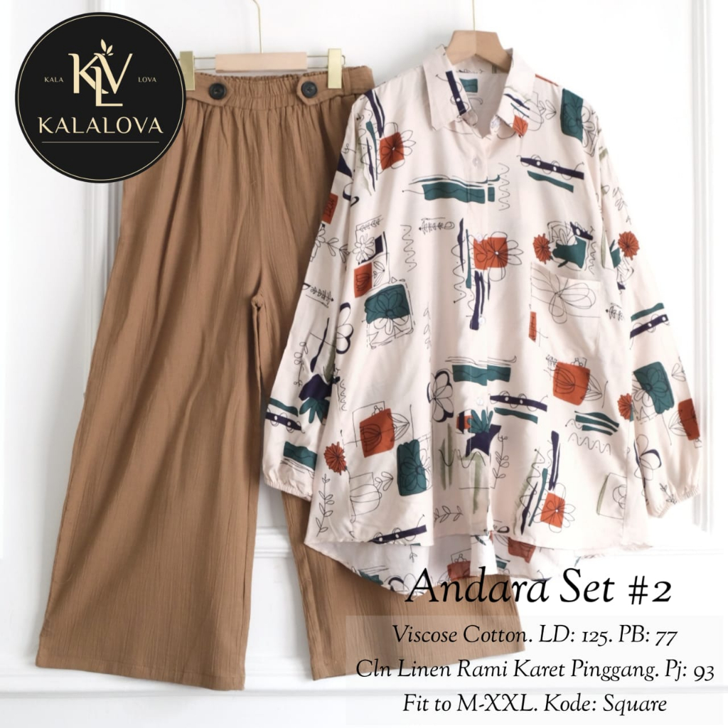 ANDARA SET #3 BLOUSE CELANA ORI KALALOVA