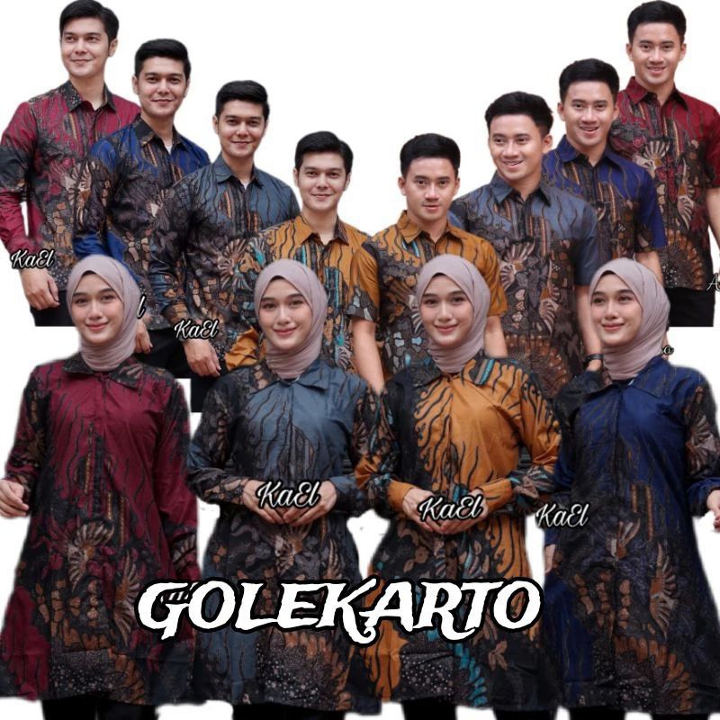 Pasangan Tunik Batik /Couple Baju Batik Terbaru /Atasan Batik Kekinian M L XL XXL