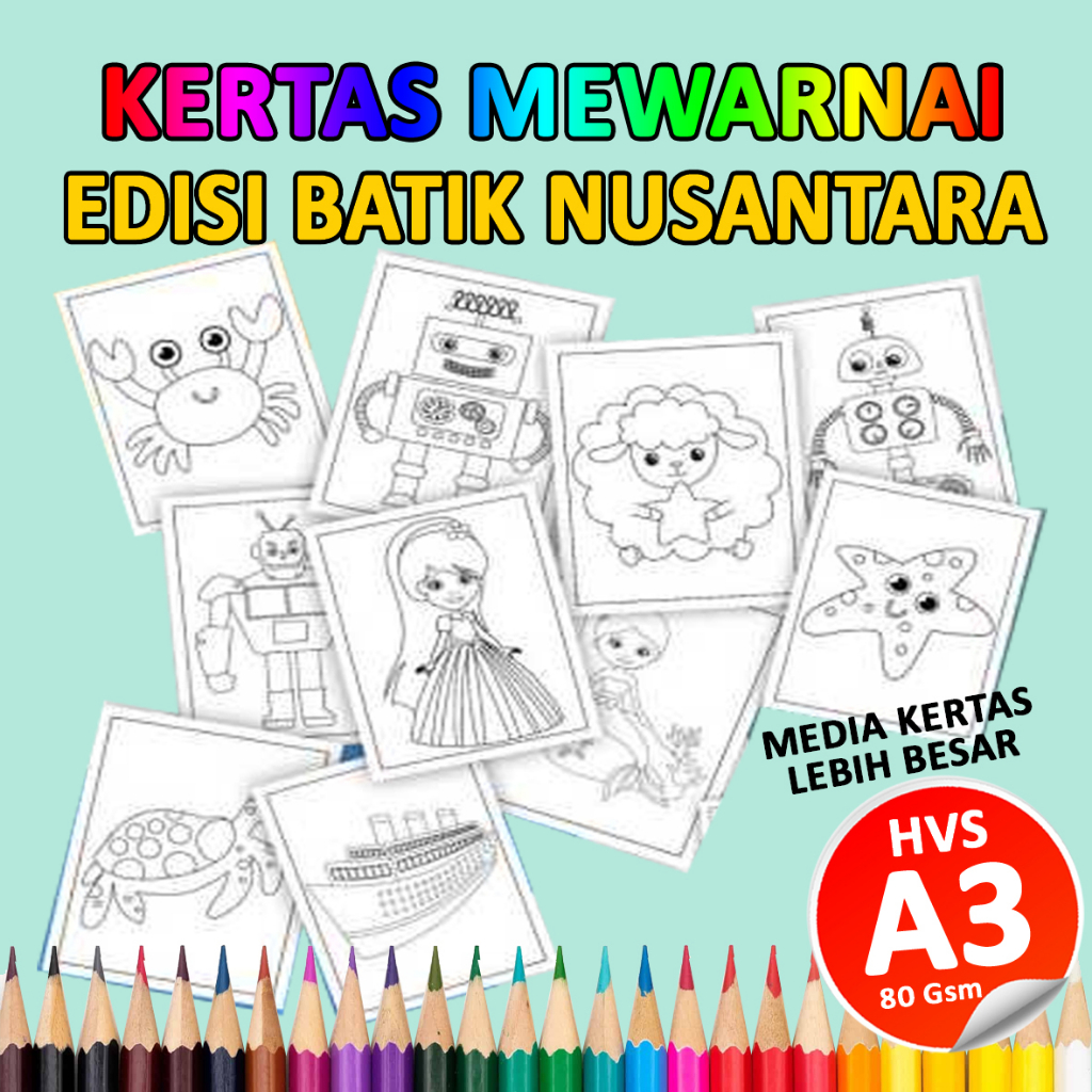 

Kertas Mewarnai A3 Best Produk Seller - Edisi Batik Nusantara