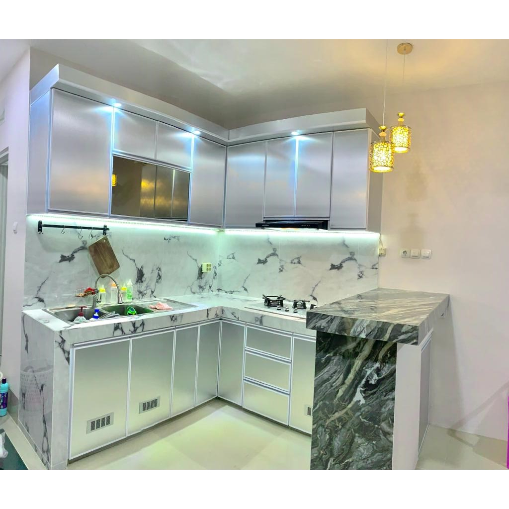 KitchenSet Alumunium Minimalis Lemari Dapur