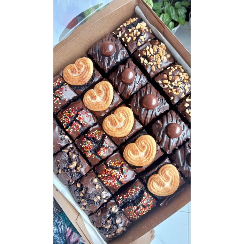 

brownies ukuran 20 x20||brownies panggang||brownies art by lena||brownies sekat