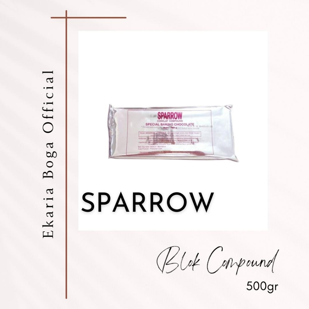 

COKELAT | COKLAT BATANG / BLOK / KEMASAN | SPARROW COKELAT COMPOUND | BAKING | SPARROW BLOK COMPOUND 500GR