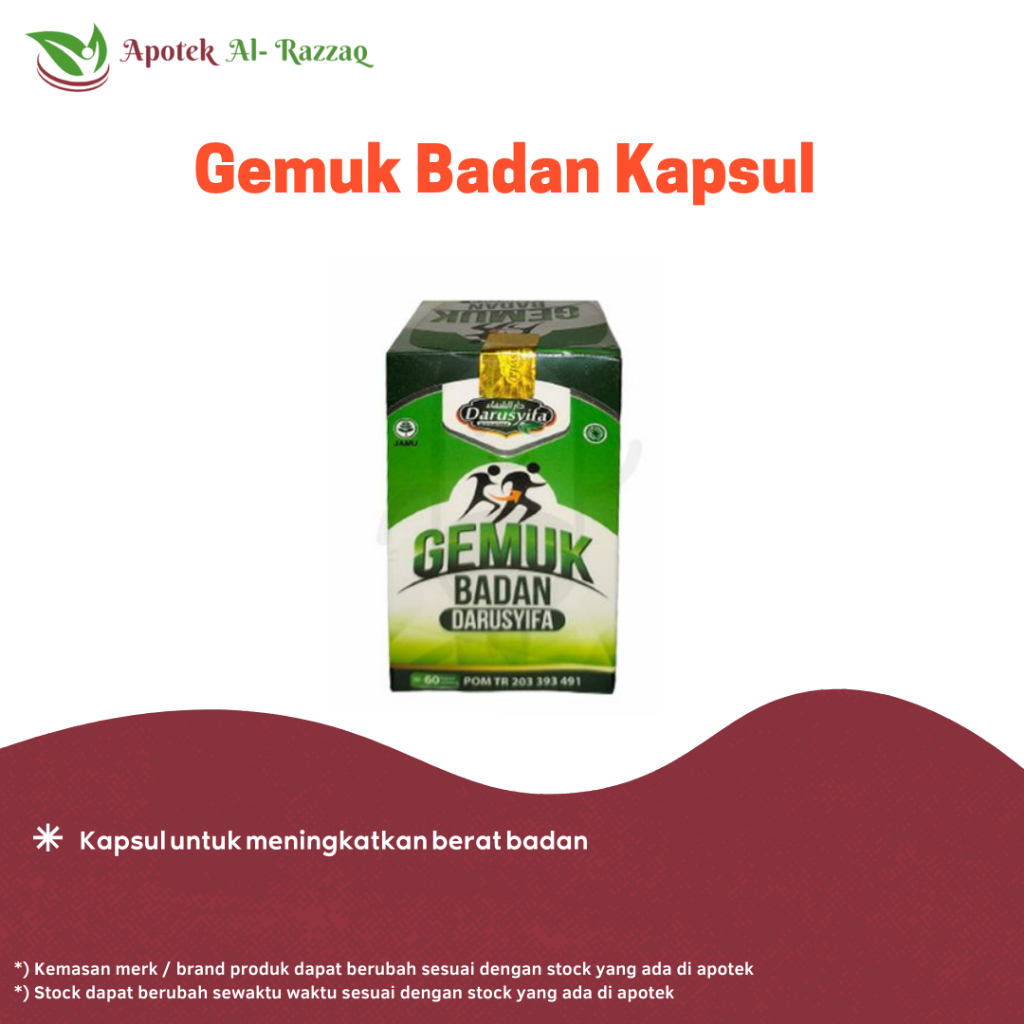 

Kapsul Gemuk Isi 60 Kapsul