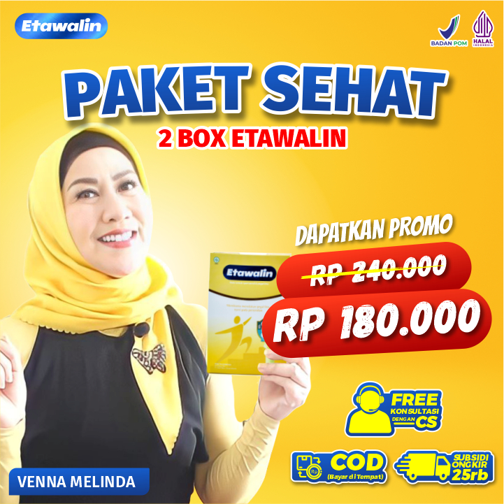 

PAKET 2 BOX ETAWALIN - Susu Kambing Etawa Bantu Atasi Masalah Nyeri Sendi Pegal Linu Nyeri Tulang