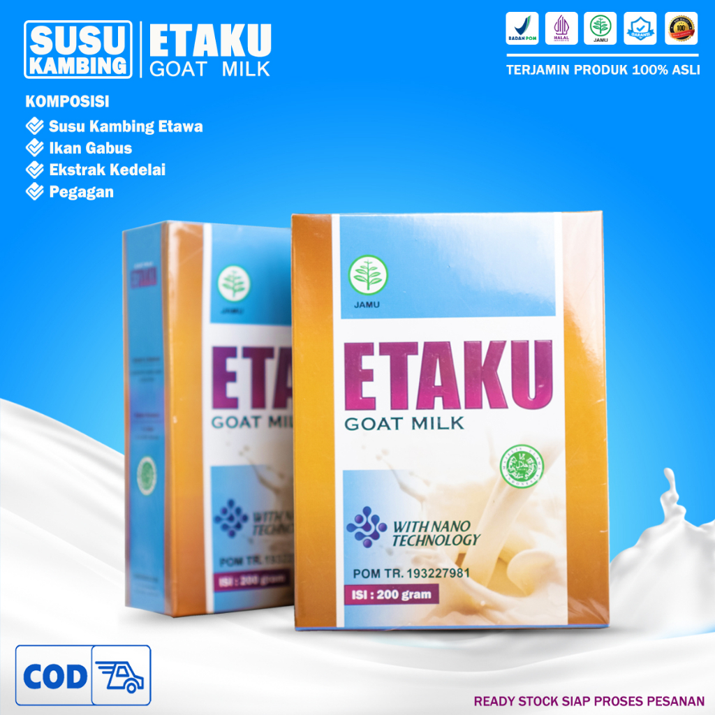 

Susu Kambing Penambah Darah Rendah Anemia Susu Etaku Goat Milk