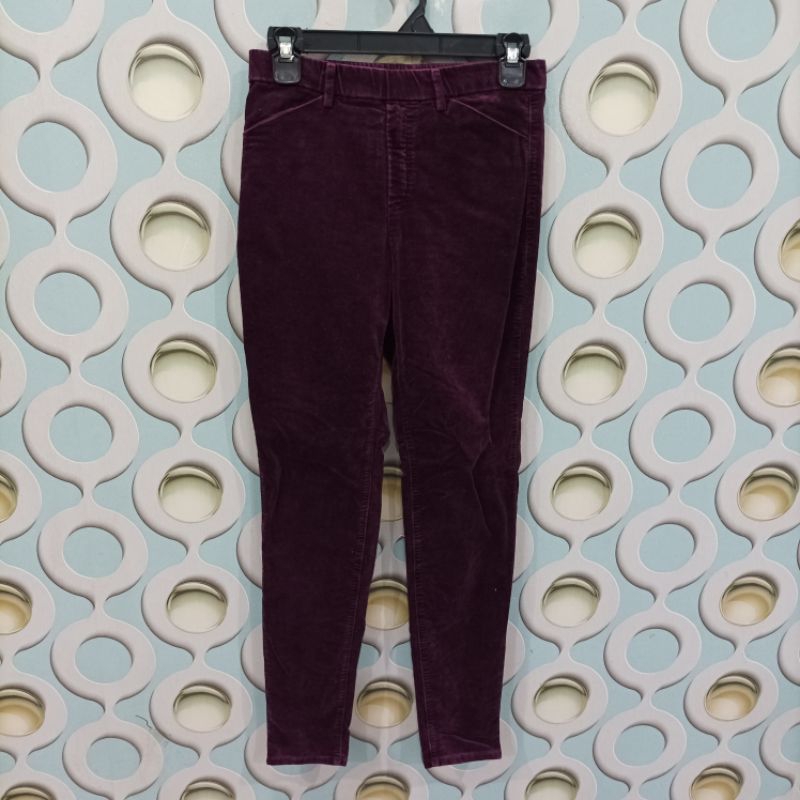 CELANA CORDUROY WANITA UNIQLO ORIGINAL SIZE M DWC010