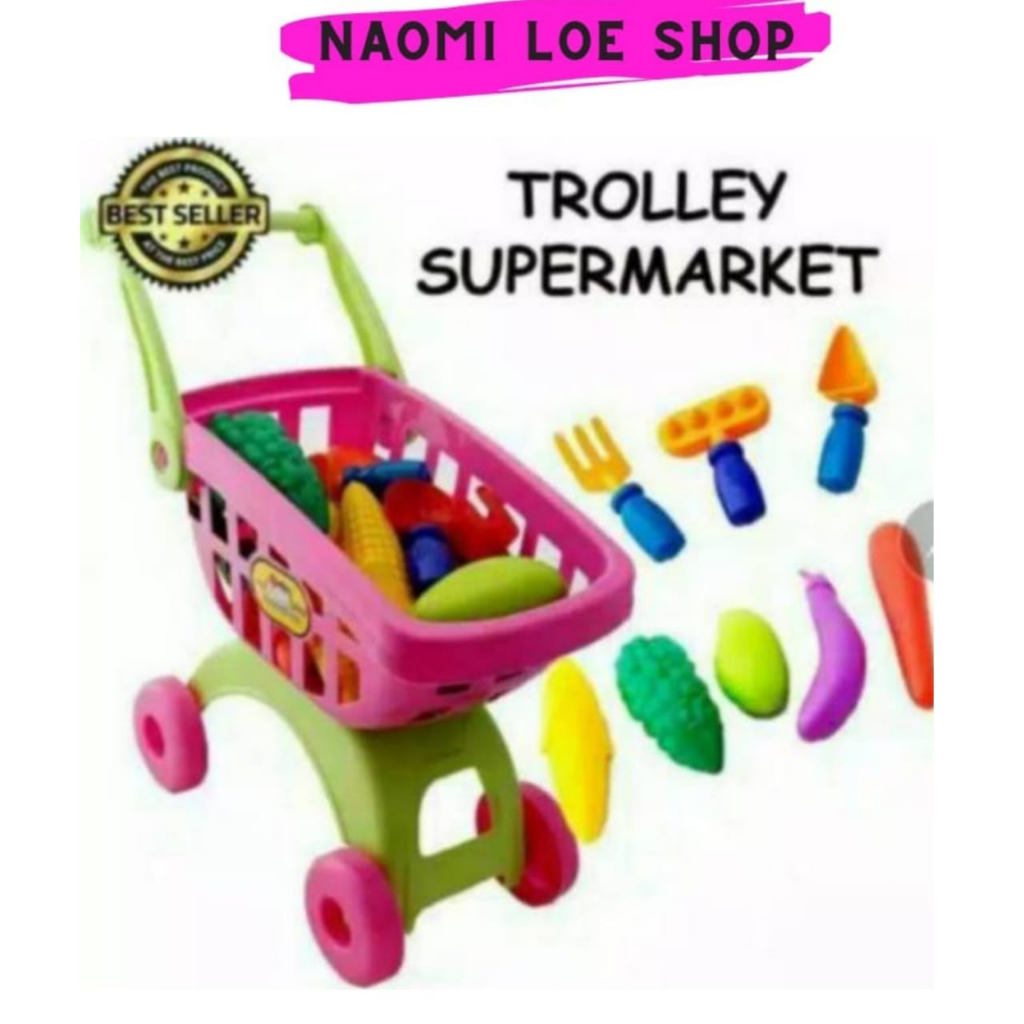 MAINAN ANAK TOYS KINGDOM TROLLY supermarket trolley anak mainan bayi