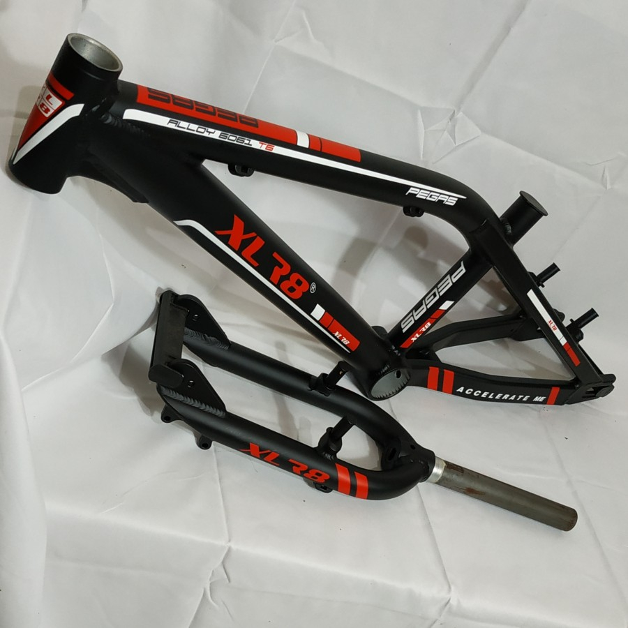 Frame BMX Rangka Sepeda BMX XLR8 Pegas Full Alloy OS BB USA 20 Inch