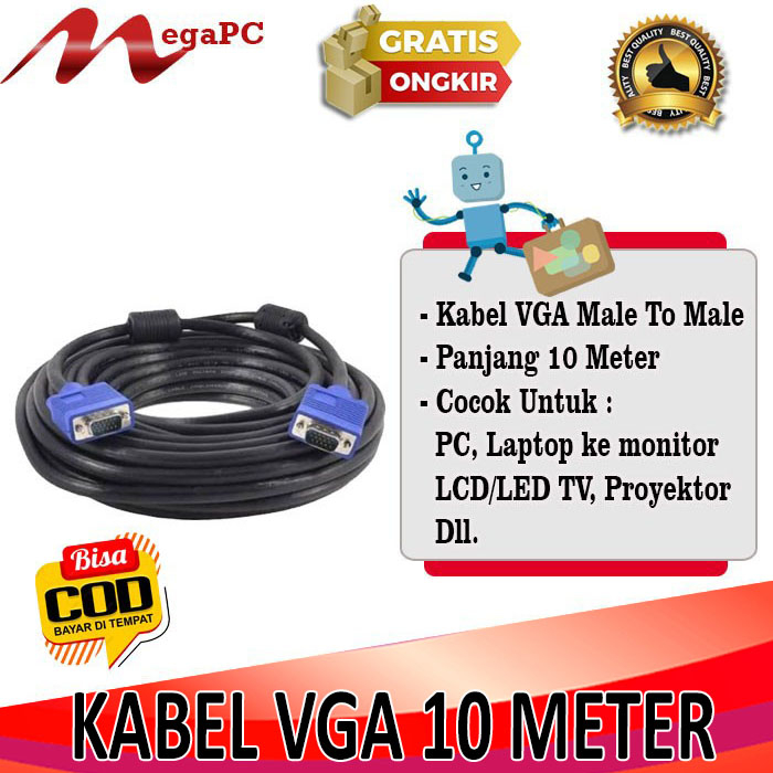 Kabel VGA 10 Meter