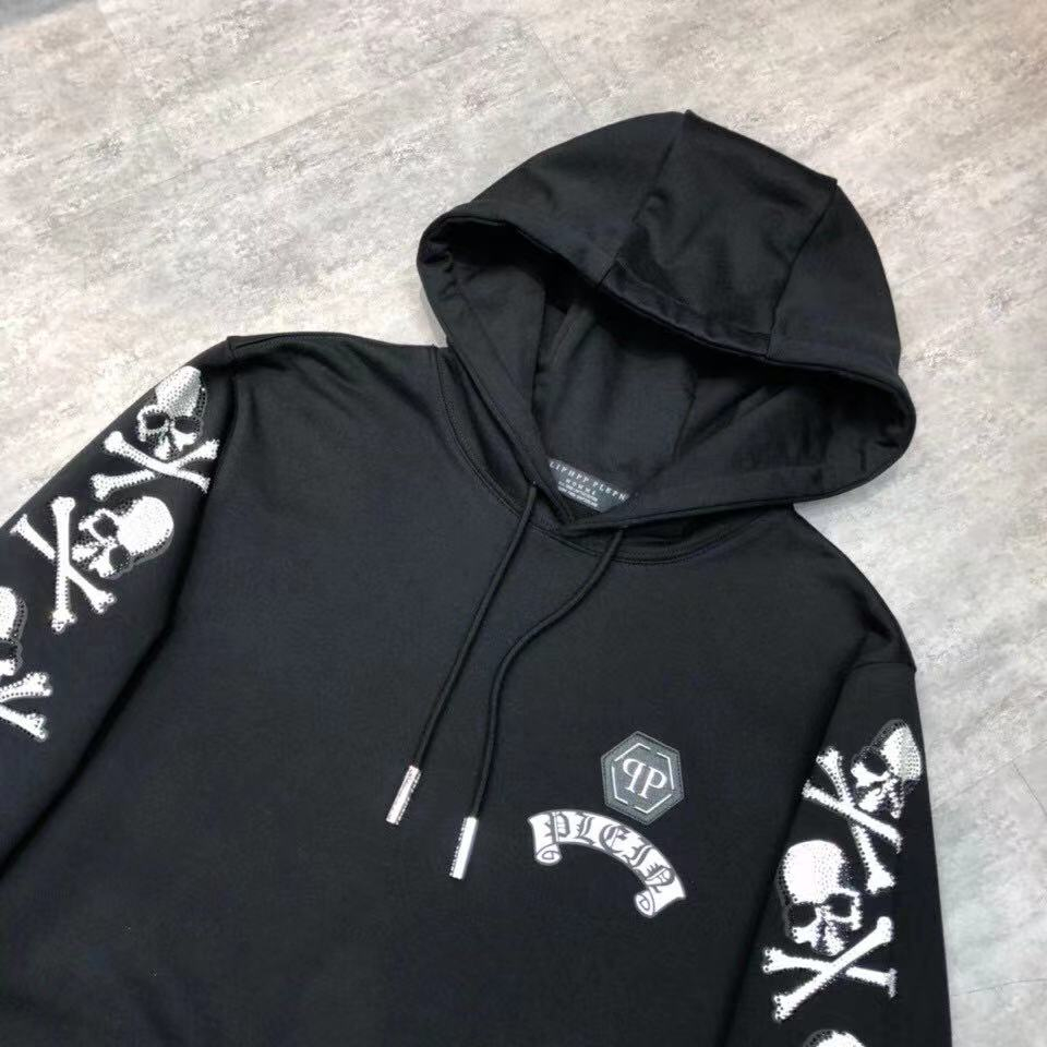 jaket sweater hitam pria import jaket cowok katun tebal top branded vip - S4004