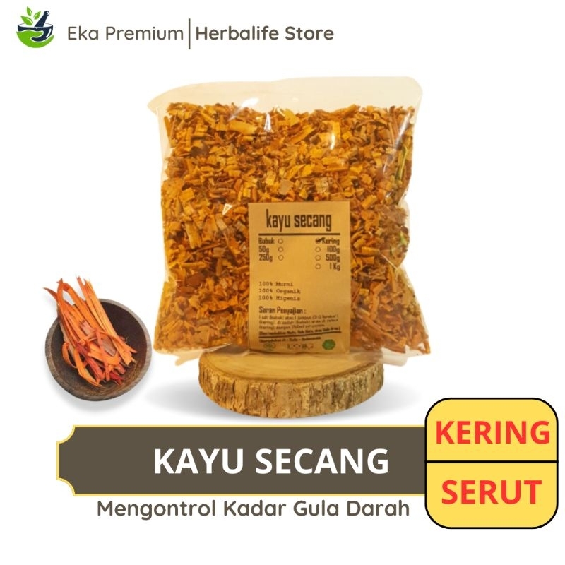 

KAYU SECANG KERING SERUT Merah Ramuan Rempah Herbal Murni Jamu Minuman Alami Tradisional Simplisia Caesalpinia Sappan