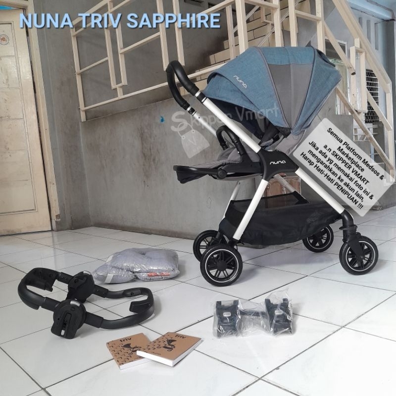 Stroller Stroler NUNA TRIV SAPPHIRE not Mixx 2 Not Next  Preloved Second Bekas