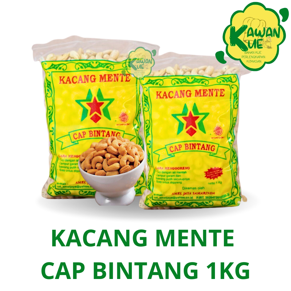 

KACANG MENTE CAP BINTANG KEMASAN 1KG & 500GR