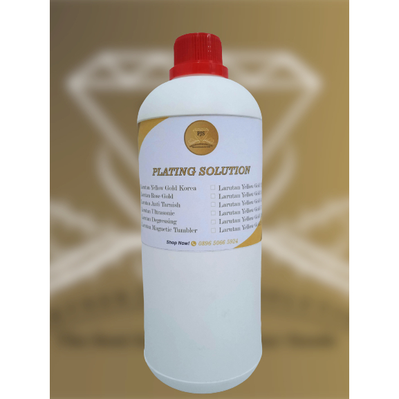 larutan sepuh / obat chrome / obat plating kuning 24K 1L