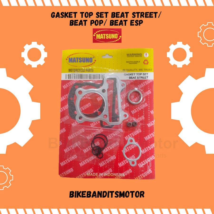 Gasket Top Set Paking Top Set Beat ESP / Beat Pop / Beat Street Matsuno