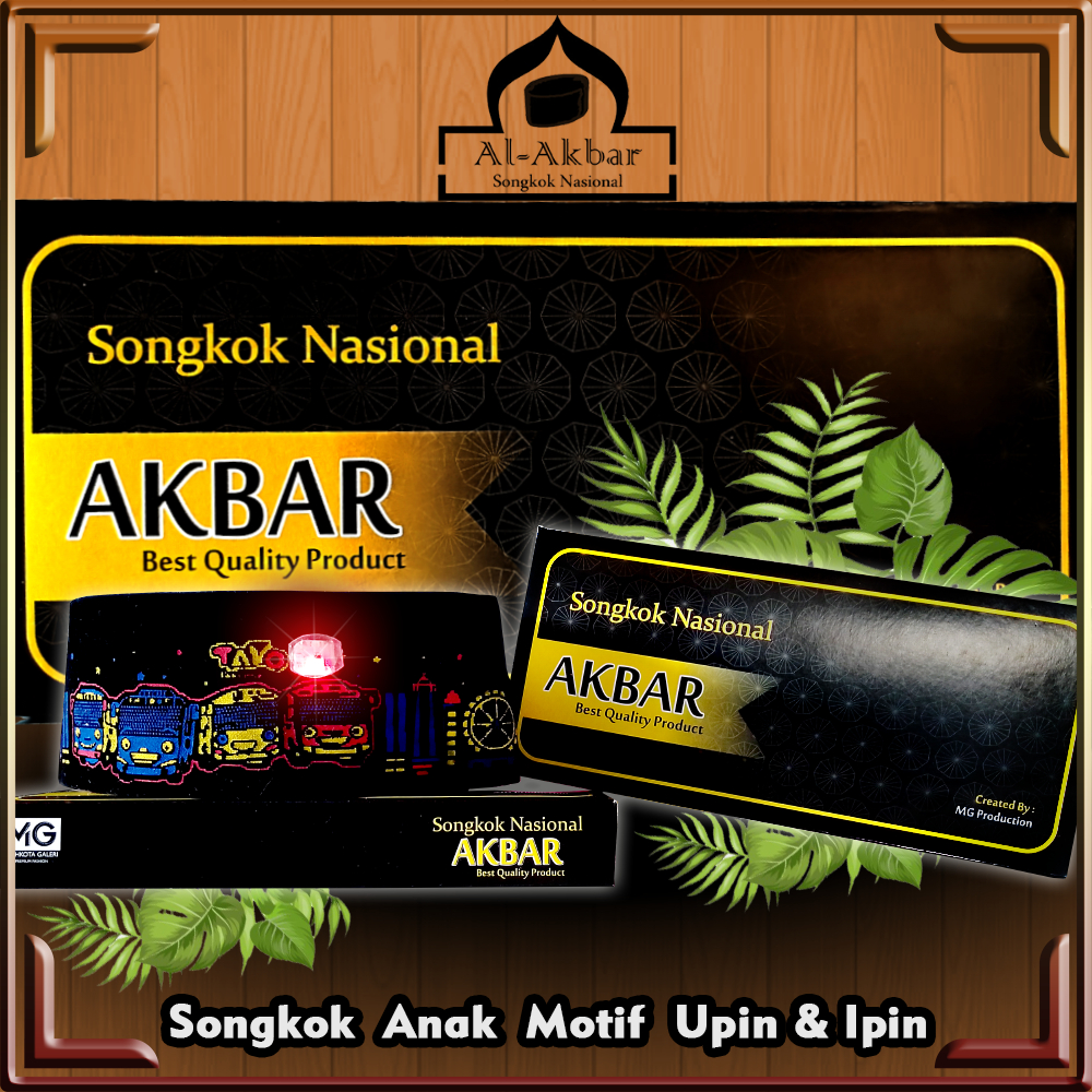 Songkok Lampu LED / Songkok Anak / Songkok Tayo