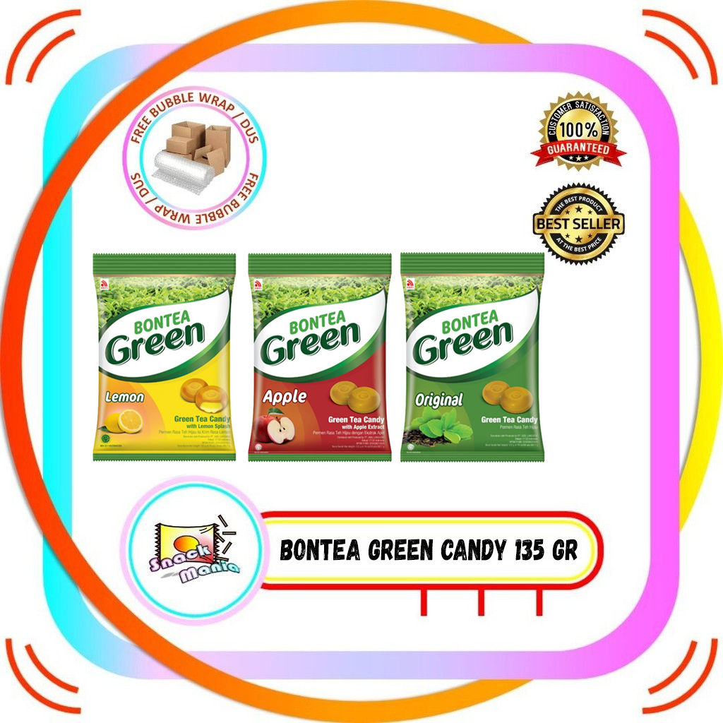 

Bontea Green Tea Candy Original | Lemon | Apple 135 g Permen Teh Hijau