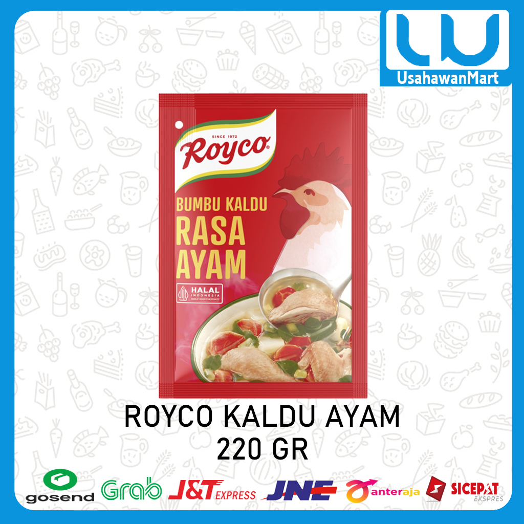 

ROYCO Kaldu AYAM 220 GR Bumbu Penyedap Rasa Royco AYAM 220G