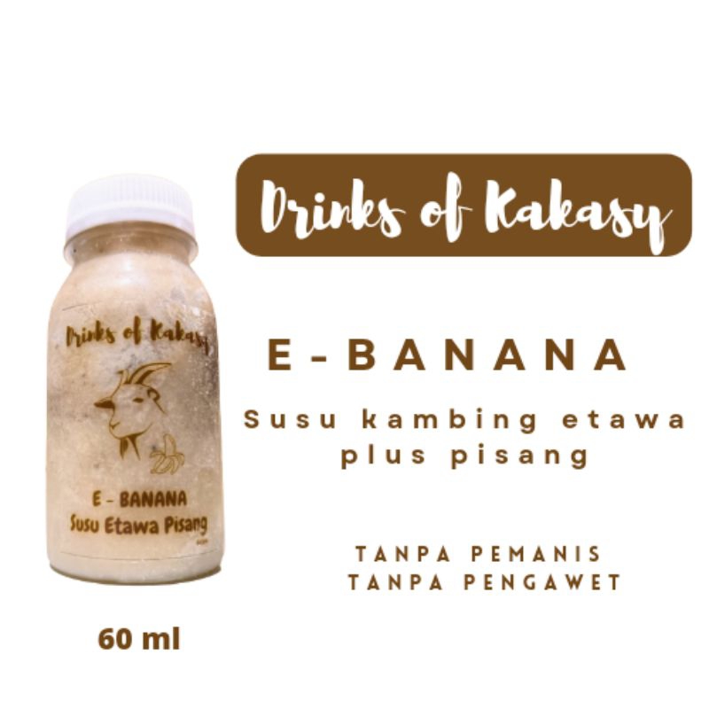 

E-BANANA 60ml Susu kambing plus pisang by Drinks of Kakasy