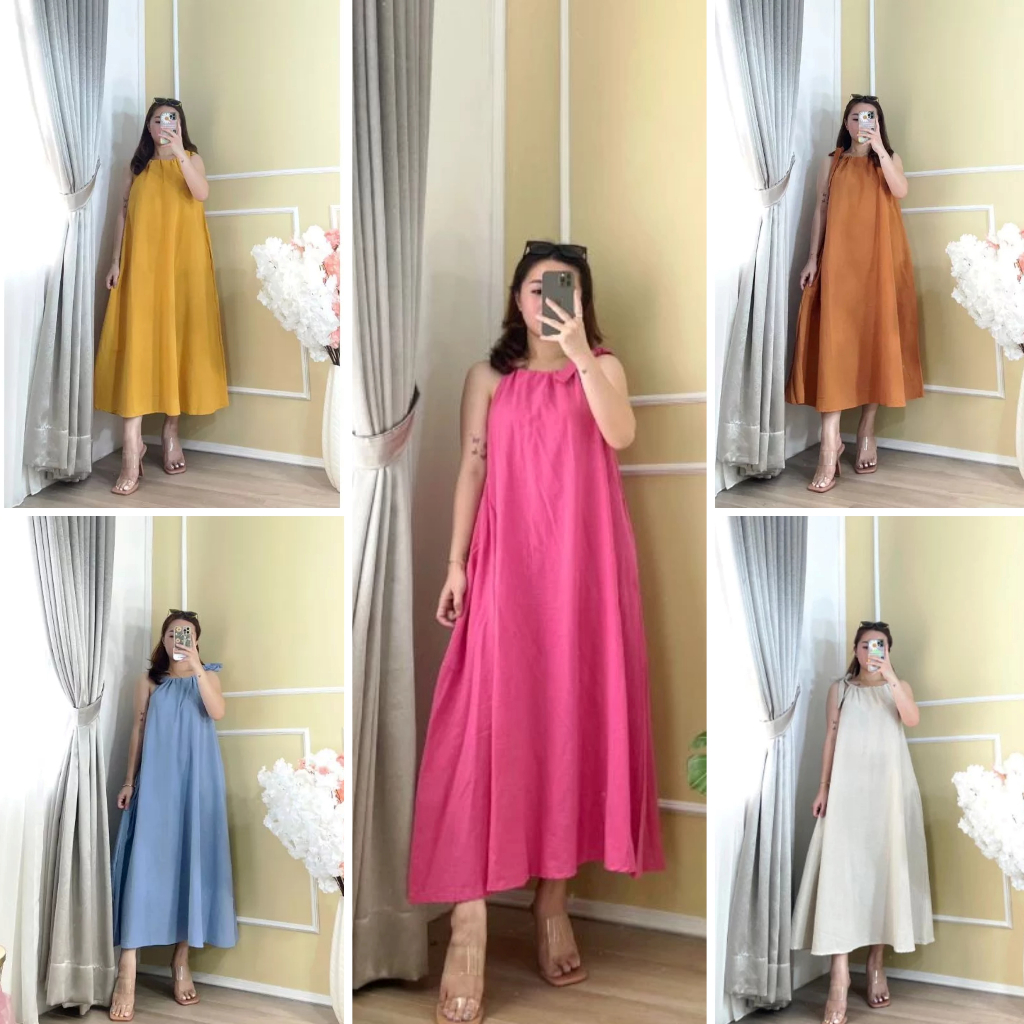 Seaneclothing 2218 Noraa Tied A-Line Dress