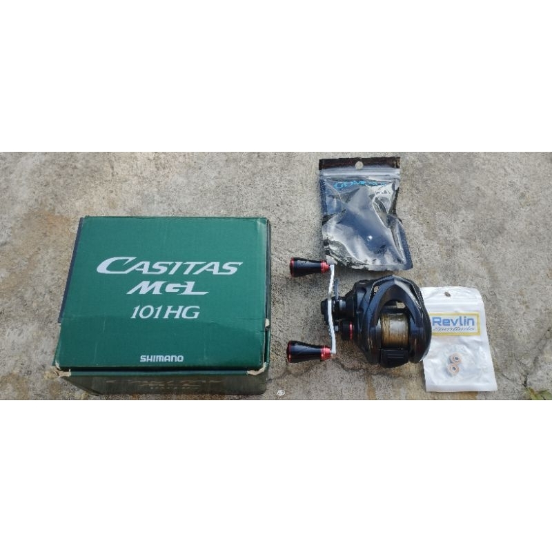 Reel Baitcasting Shimano Casitas MGL 101HG second bekas terawat
