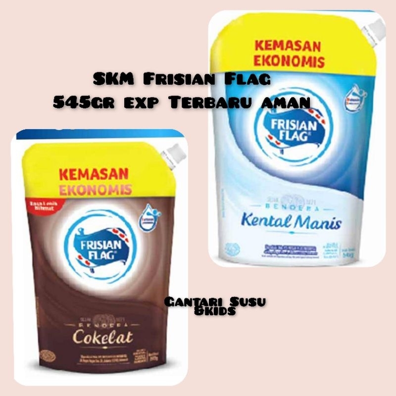 

Frisian Flag Susu kental manis pouch 545 gram Coklat /putih 545 gran