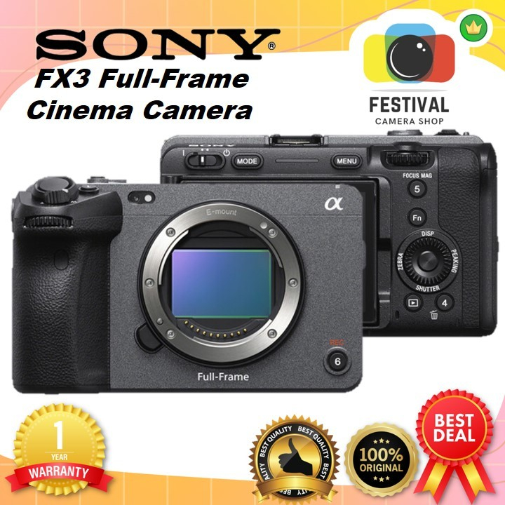 Sony FX3 Full Frame Cinema Line Camera Sony FX3 Body GARANSI RESMI
