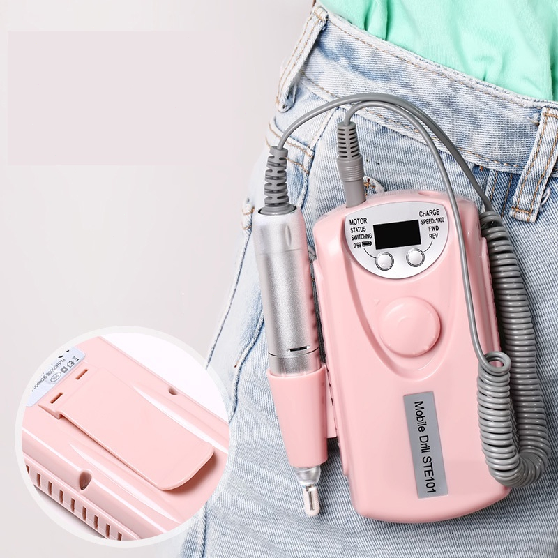 Alat Kikir Kuku Elektrik Portable Rechargeable Nail Drill Polisher Grinding Untuk Manicure Nail Art Tool