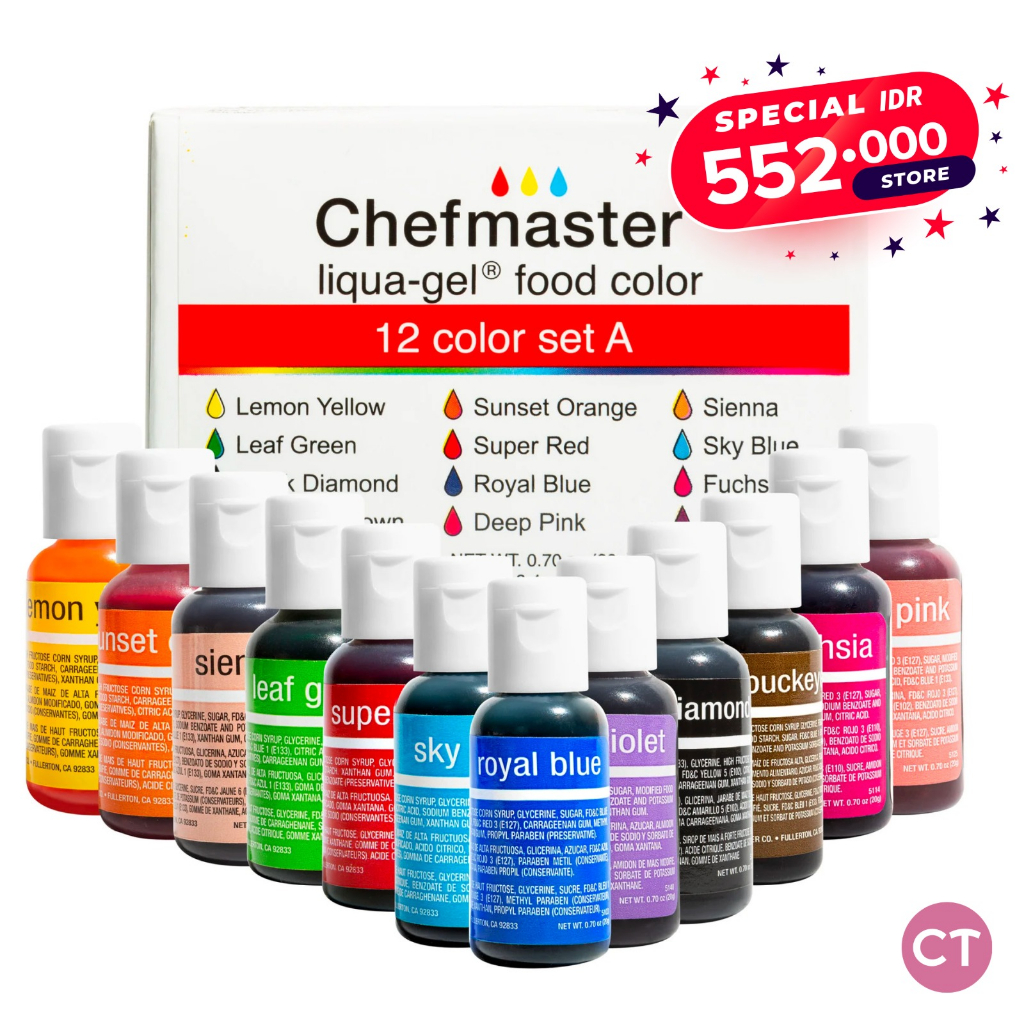 

Chefmaster 12pcs Color Mix Bundling