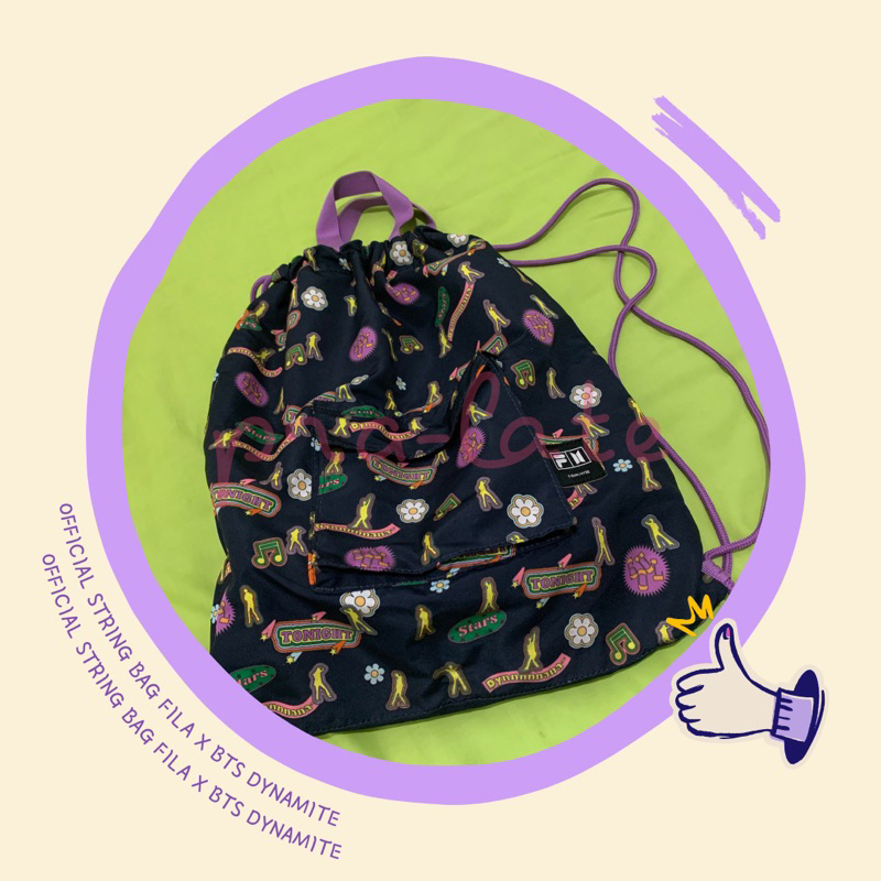Official Fila x BTS Dynamite String Bag