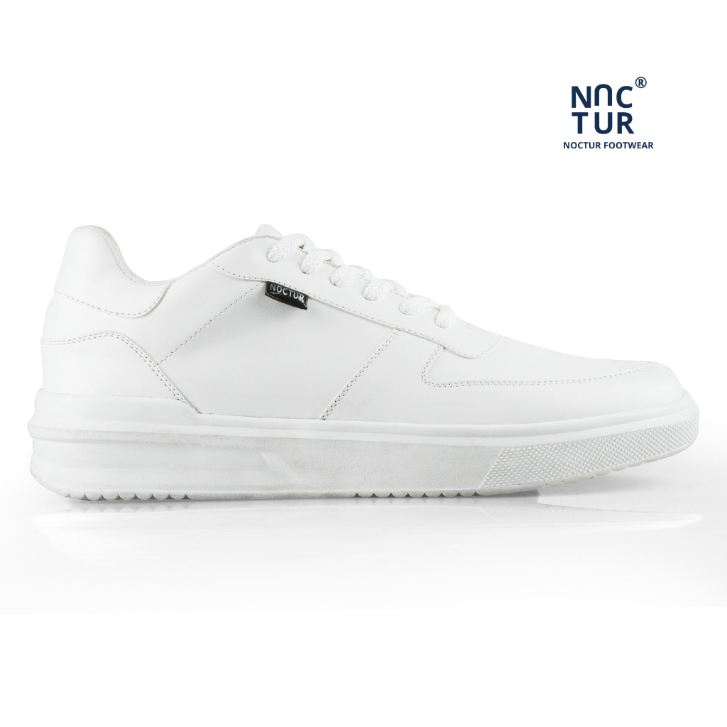 NOCTUR - Sneakers Pria Putih Edward Full White - R-009